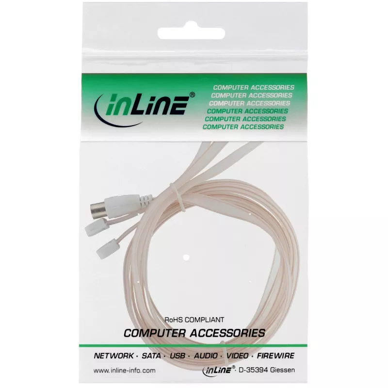 Antena dipolo InLine para conector IEC FM 75 ohmios 46230 InLine