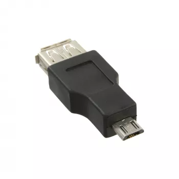 Adaptador Micro-USB InLine conector macho Micro-B conector hembra USB A 31604