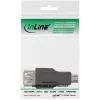 Adaptador Micro-USB InLine conector macho Micro-B conector hembra USB A 31604