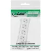 Regleta de enchufes InLine, 5 tomas schuko CEE 7/3, blanca, 1,5 m
