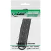 Regleta de enchufes InLine, 5 tomas schuko CEE 7/3, negra, 1,5 m