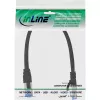 Cable de red S/FTP PiMF Cat.6A libre de halógenos 500 MHz negro 0,3 m InLine