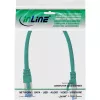InLine Cable de red S/FTP PiMF Cat.6A libre de halógenos 500MHz verde 0,3m