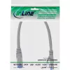 InLine Cable de red S/FTP PiMF Cat.6A libre de halógenos 500MHz gris 0,3m