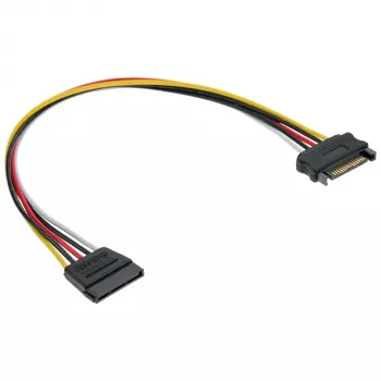 Cable de extensión de alimentación SATA conector macho/hembra 0,30 m InLine 29651A