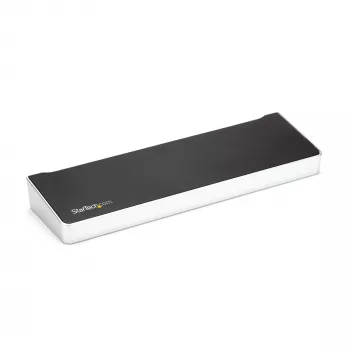 StarTech.com Dock USB-C 4K, estación de acoplamiento para triple monitor UHD 4K, Mac y Windows, USB-C a HDMI y DisplayPort, 60W Power Delivery, hub de 5x USB 5Gbit/s – TAA