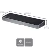 StarTech.com Dock USB-C 4K, estación de acoplamiento para triple monitor UHD 4K, Mac y Windows, USB-C a HDMI y DisplayPort, 60W Power Delivery, hub de 5x USB 5Gbit/s – TAA