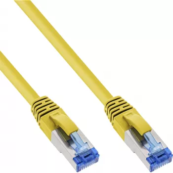 InLine Cable de red S/FTP PiMF Cat.6A libre de halógenos 500MHz amarillo 20m
