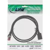 Alargador de cable de red InLine, S/FTP (PiMf), Cat.6, libre de halógenos, 0,5 m