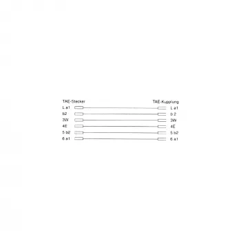 Alargador de teléfono TAE-N InLine conector/conector hembra TAE-N, 3 m