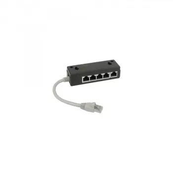 Splitter ISDN InLine 5x conector hembra RJ45, cable de 15 cm con resistencias de terminación