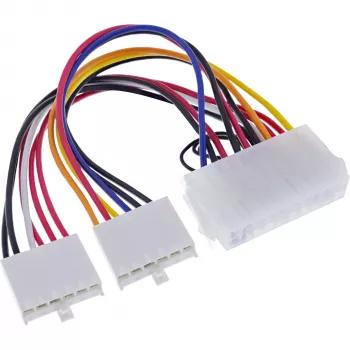 InLine Cable adaptador de corriente ATX / conector clásico P8/P9-A para placa base AT 0,20 m