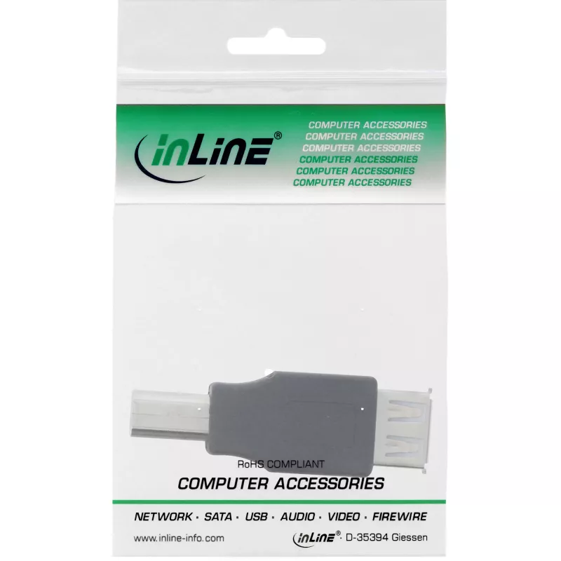 Adaptador USB 2.0 Type-A hembra / Type-B macho InLine 33442
