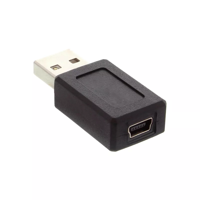 Adaptador USB 2.0 Type-A macho / Mini de 5 pines hembra InLine 33500A