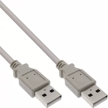 Cable USB 2.0 Type-A macho / macho beige 3 m InLine 34330H