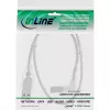 Cable USB 2.0 InLine en ángulo Type-A macho / Type-B macho transparente, 2 m
