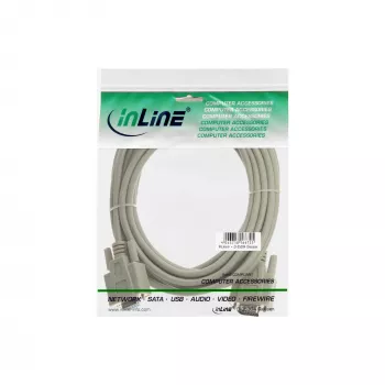 Cable VGA InLine 15 HD macho/hembra beige, 3 m