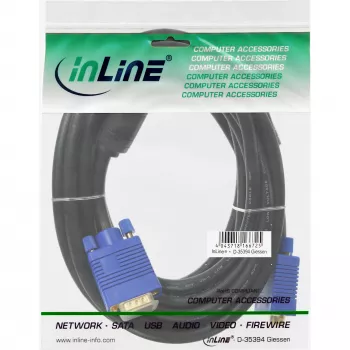 Cable S-VGA Premium InLine 17720S 15HD macho/macho negro, 20 m