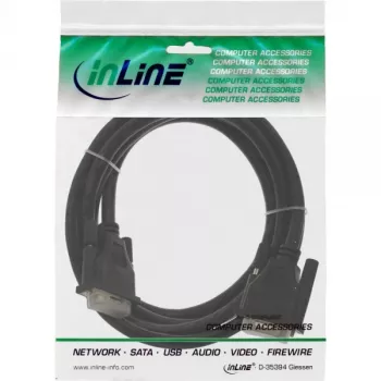 Cable DVI-D InLine, 24+1 macho/macho, Dual Link, 2 m