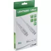 Cable USB-C Lightning InLine, para iPad, iPhone, iPod, plata/aluminio, 2 m