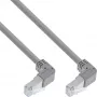 InLine S-76602U-2.90 Cable patch, acodado (ambos lados hacia abajo), S/FTP, Cat.6, 250 MHz, PVC, 2,90 m, gris