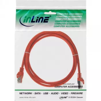 Cable de red InLine SF/UTP Cat.5e naranja 0,25 m