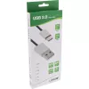 Cable USB 2.0 InLine, conector macho USB-C / conector macho USB-A, negro/aluminio, flexible, 2 m