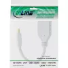 Cable adaptador InLine Mini DisplayPort macho a DisplayPort hembra, 4K2K, blanco, 0,15 m