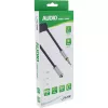 Cable de audio en espiral InLine Slim 3,5 mm conector macho / conector hembra, 4 polos, estéreo, 0,5 m