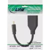 Cable adaptador InLine Mini DP macho a DisplayPort hembra, 4K2K, negro, 0,15 m