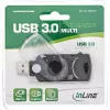 InLine lector de tarjetas portátil USB 3.0, para SD/SDHC/SDXC, microSD