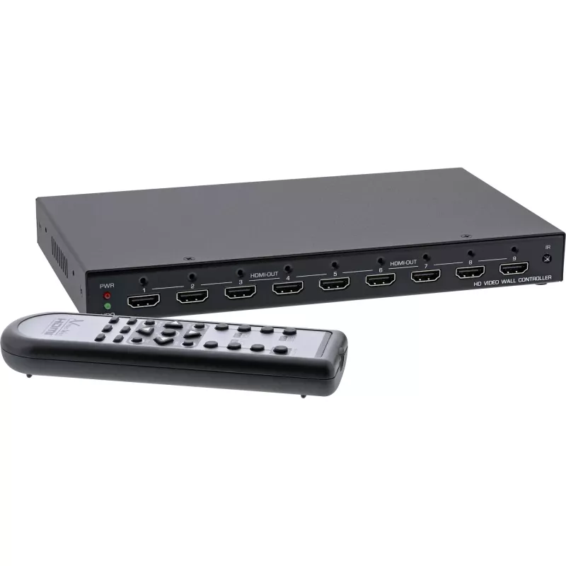 InLine controlador de videowall HDMI 1 a 9, Full-HD