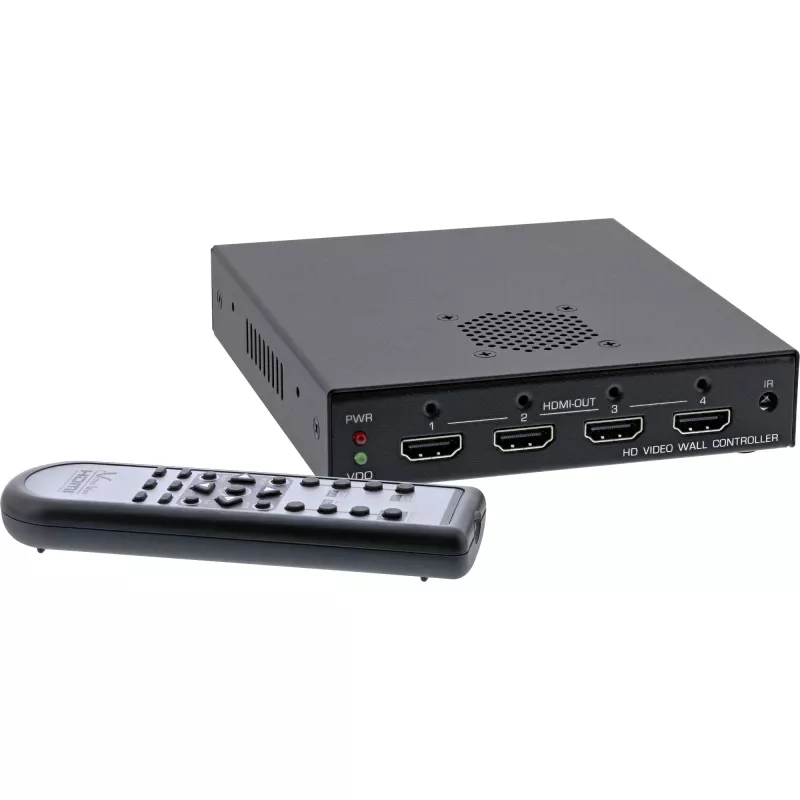 InLine controlador de videowall HDMI 1 a 4, Full-HD