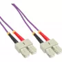 InLine cable de fibra óptica dúplex SC/SC 50/125µm OM4 25m