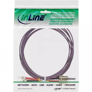 Cable de fibra óptica dúplex SC/ST InLine 50/125µm OM4 7,5m