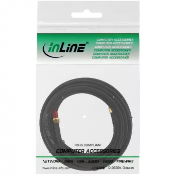 Cable WIFI InLine R-SMA conector macho / R-SMA conector hembra 0,3 m