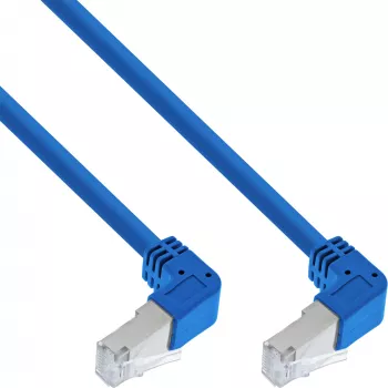 Cable de red InLine® S-76602BU-1.5 conector en ángulo S/FTP Cat.6 1,50 m azul