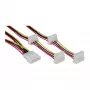 Cable de alimentación interno InLine 29654A 1x 4 pines Molex / 4x 4 pines Molex 1m