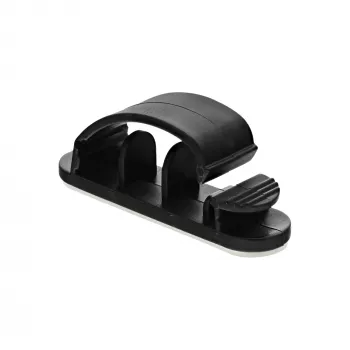 InLine 10 uds. bolsa organizadora de cables con cinta adhesiva 8,5 cm negro