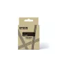 Cinta de etiquetas Epson LK-6BKP negro oro 2,4 cm transferencia térmica