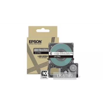 Cinta de etiquetas Epson LK-5TWJ transparente blanco transferencia térmica 1,8 cm