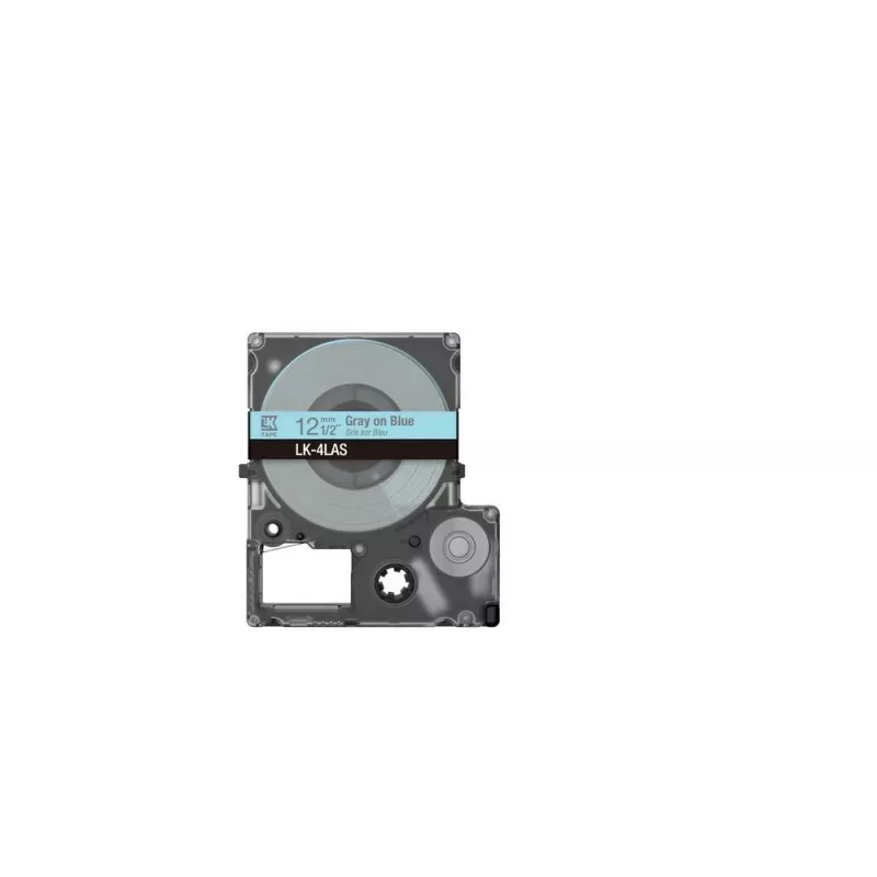 Cinta de etiquetas Epson LK-4LAS gris azul claro transferencia térmica 1,2 cm