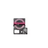 Cinta de etiquetas Epson LK-4PBF negro rosa transferencia térmica 1,2 cm