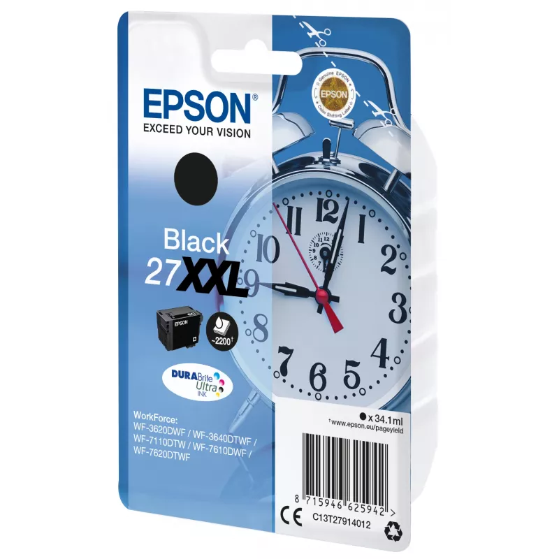 Pack individual negro 27XXL tinta DURABrite Ultra Epson