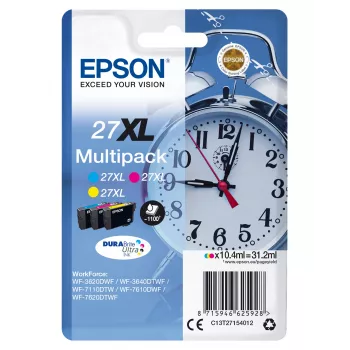Epson Wecker multipack 3 colores 27XL tinta DURABrite Ultra