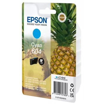 Epson 604 cartucho de tinta 1 ud. original rendimiento estándar cian