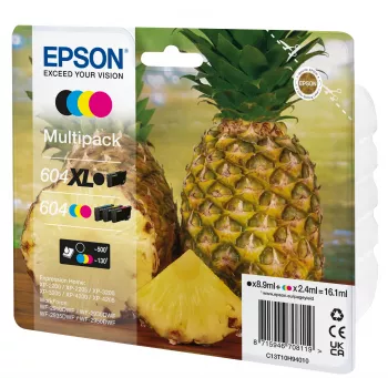 Epson 604XL cartucho de tinta 4 uds. original alto rendimiento (XL) negro, cian, magenta, amarillo