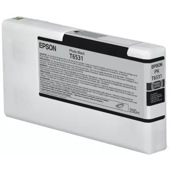 Epson T6531 cartucho de tinta negro foto (200 ml), negro foto, tinta de colorante, 200 ml, 1 ud.