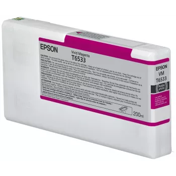 Epson T6533 cartucho de tinta Vivid Magenta (200 ml), Vivid Magenta, tinta pigmentada, 200 ml, 1 ud.