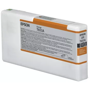 Epson T653A cartucho de tinta naranja (200 ml), naranja, tinta pigmentada, 200 ml, 1 ud.